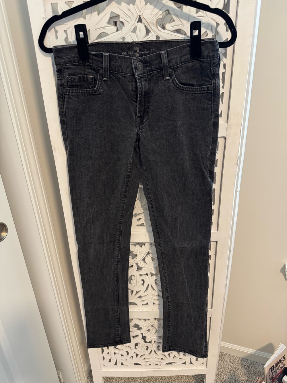 EUC 7 for All Mankind Black Denim Jeans
